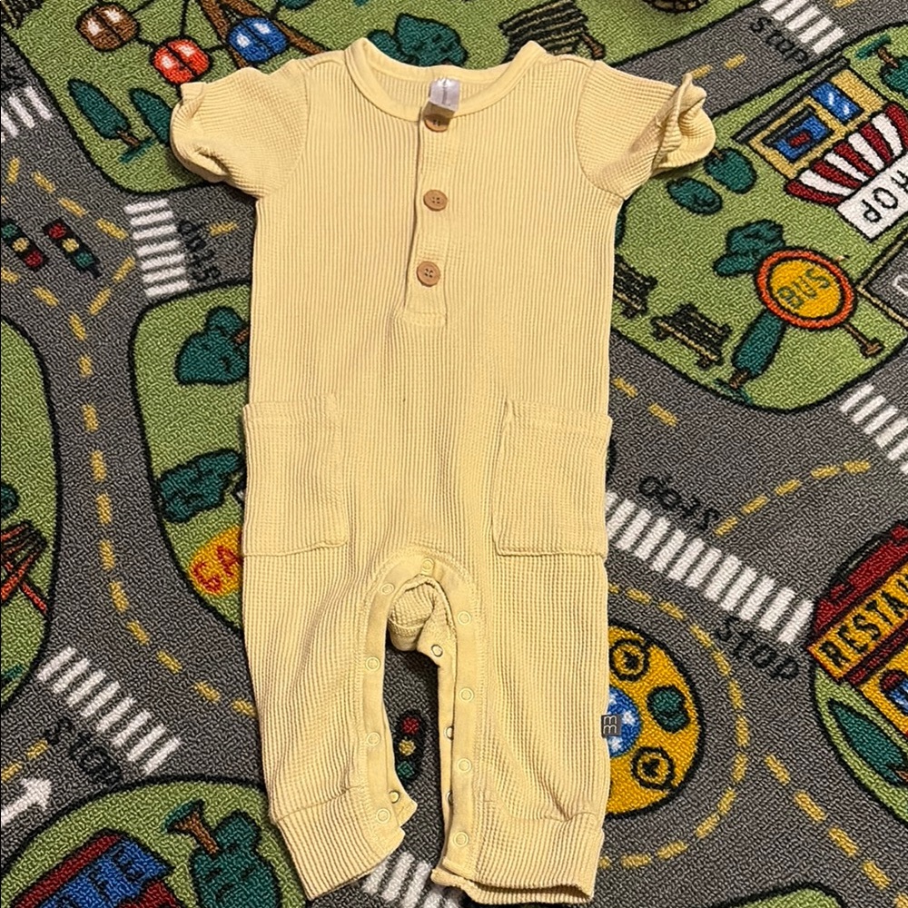 Yellow Kids One Piece Bodysuit